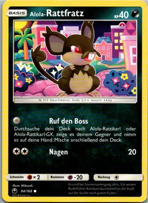 Alola-Rattfratz Exemplar 1,25 €