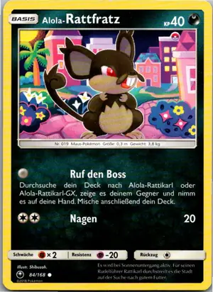Alola-Rattfratz Exemplar 1,25 €