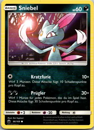 Pokémon-Karte Sniebel 86/168 Sturm Am Firmament