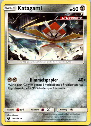 Pokémon-Karte Katagami 101/168 Sturm Am Firmament