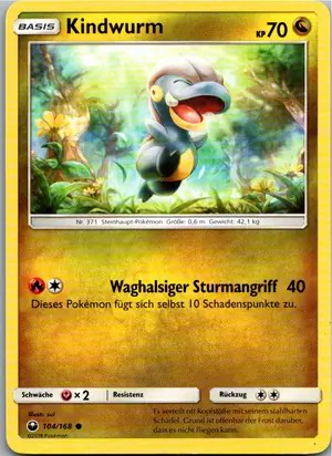 Kindwurm Exemplar 1,25 €