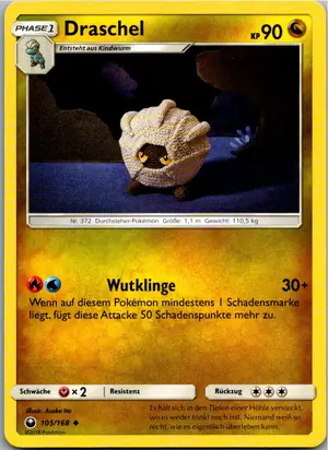 Pokémon-Karte Draschel 105/168 Sturm Am Firmament