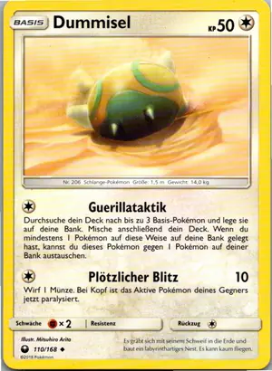 Pokémon-Karte Dummisel 110/168 Sturm Am Firmament