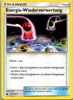 Pokémon-Karte Energie-Wiederverwertung 128/168 Sturm Am Firmament