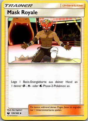 Pokémon-Karte Mask Royale 139/168 Sturm Am Firmament
