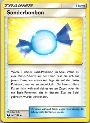 Pokémon-Karte Sonderbonbon 142/168 Sturm Am Firmament