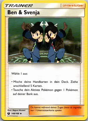 Pokémon-Karte Ben Svenja 148/168 Sturm Am Firmament