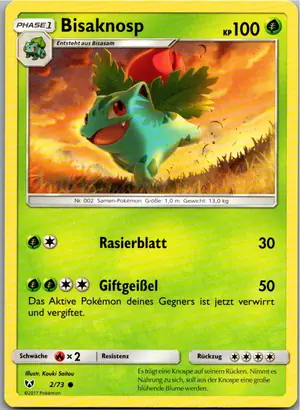 Bisaknosp Exemplar 2,25 €
