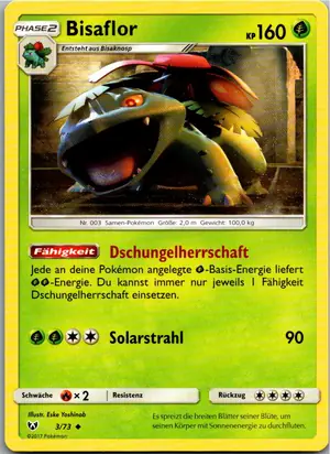 Pokémon-Karte Bisaflor 3/73 Schimmernde Legenden