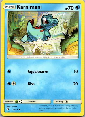 Pokémon-Karte Karnimani 18/73 Schimmernde Legenden