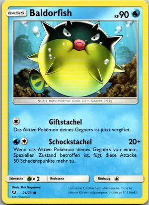 Pokémon-Karte Baldorfish 21/73 Schimmernde Legenden