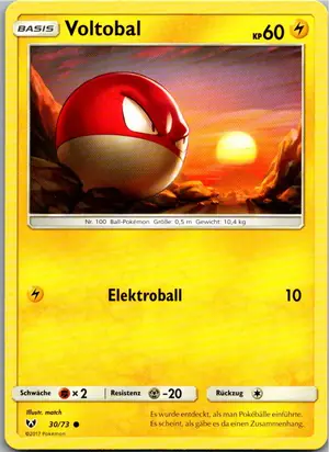 Pokémon-Karte Voltobal 30/73 Schimmernde Legenden