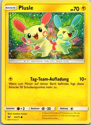 Plusle Exemplar 1,25 €