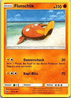 Pokémon-Karte Flunschlik 46/73 Schimmernde Legenden