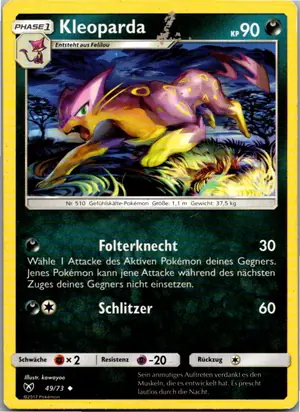 Pokémon-Karte Kleoparda 49/73 Schimmernde Legenden