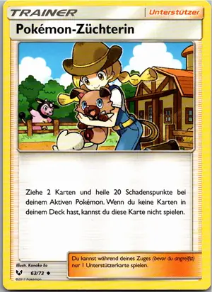 Pokémon-Karte Pokémon-Züchterin 63/73 Schimmernde Legenden