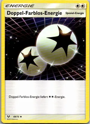Pokémon-Karte Doppel-Farblos-Energie 69/73 Schimmernde Legenden