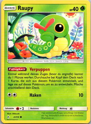 Raupy Exemplar 1,25 €
