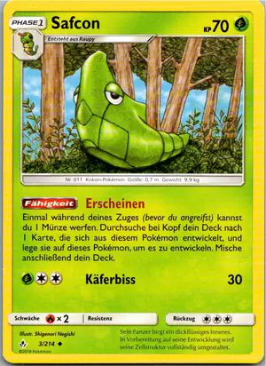 Pokémon-Karte Safcon 3/214 Kräfte im Einklang