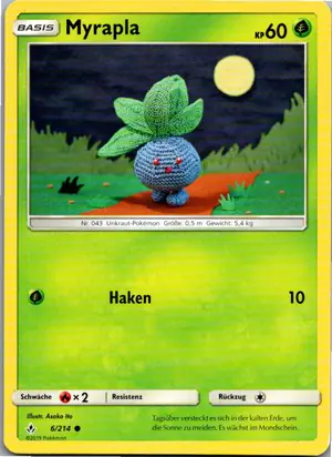 Pokémon-Karte Myrapla 6/214 Kräfte im Einklang