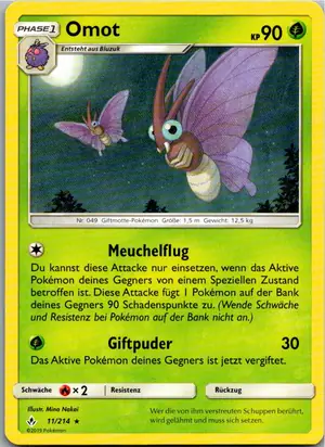 Pokémon-Karte Omot 11/214 Kräfte im Einklang
