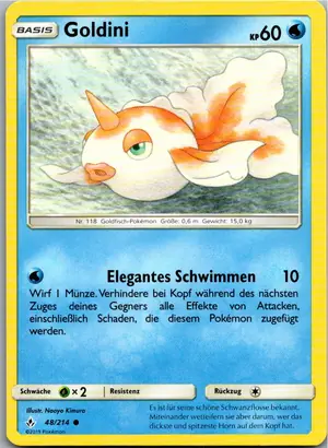 Pokémon-Karte Goldini 48/214 Kräfte im Einklang