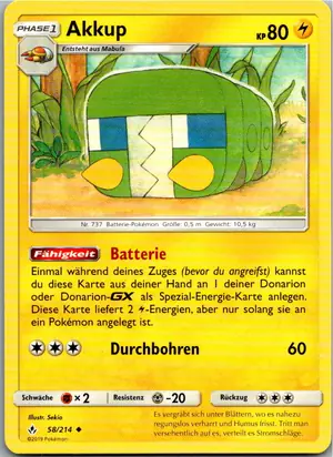 Akkup Exemplar 1,25 €