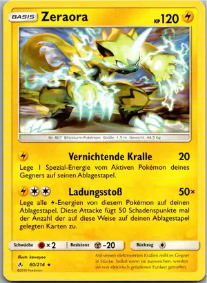 Zeraora Exemplar 3,95 €