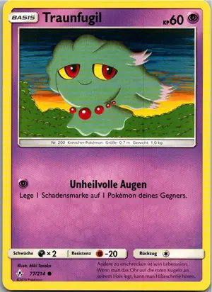 Pokémon-Karte Traunfugil 77/214 Kräfte im Einklang