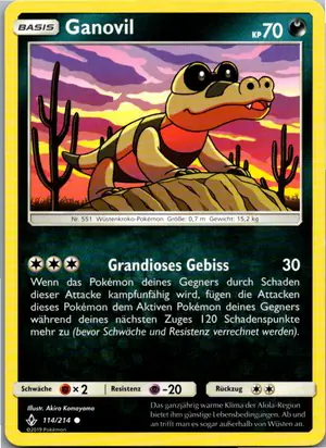 Pokémon-Karte Ganovil 114/214 Kräfte im Einklang
