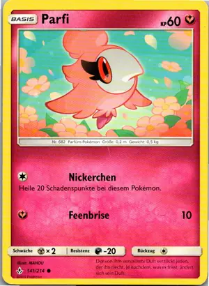 Pokémon-Karte Parfi 141/214 Kräfte im Einklang