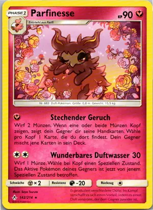 Pokémon-Karte Parfinesse 142/214 Kräfte im Einklang