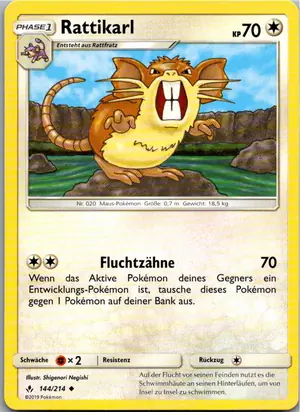 Rattikarl Exemplar 1,25 €
