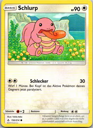 Pokémon-Karte Schlurp 152/214 Kräfte im Einklang