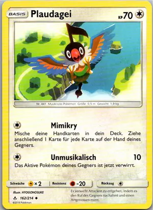 Plaudagei Exemplar 1,25 €