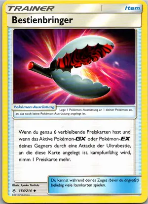 Pokémon-Karte Bestienbringer 164/214 Kräfte im Einklang