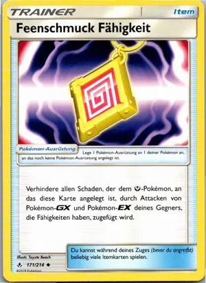Pokémon-Karte Feenschmuck Fähigkeit 171/214 Kräfte im Einklang