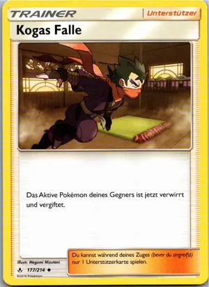Pokémon-Karte Kogas Falle 177/214 Kräfte im Einklang