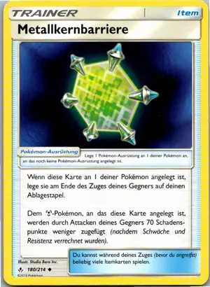 Pokémon-Karte Metallkernbarriere 180/214 Kräfte im Einklang