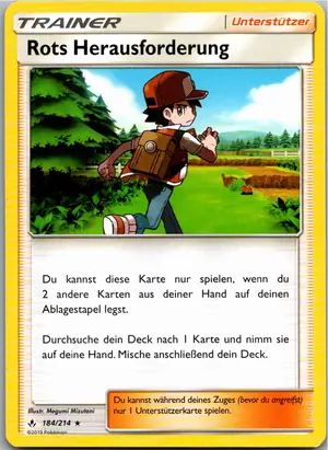 Pokémon-Karte Rots Herausforderung 184/214 Kräfte im Einklang
