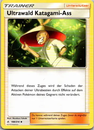 Pokémon-Karte Ultrawald Katagami-Ass 188/214 Kräfte im Einklang