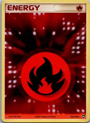 Pokémon-Karte Feuerenergie 104/108 EX Power Keepers