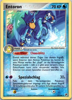 Pokémon-Karte Entoron 17/100 EX Sandsturm