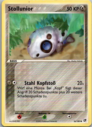 Pokémon-Karte Stollunior 56/100 EX Sandsturm