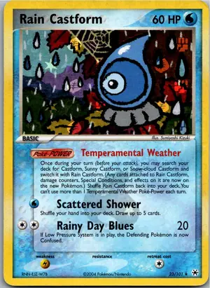 Pokémon-Karte Rain Castform 23/101 Hidden Legends