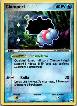 Pokémon-Karte Clamperl Perlu 58/101 Hidden Legends