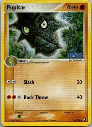 Pokémon-Karte Pupitar 70/115 EX Verborgene Mächte