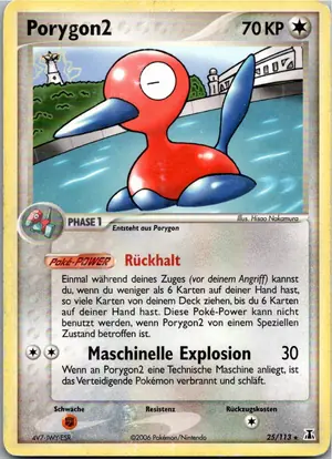 Pokémon-Karte Porygon2 25/113 EX Delta Species