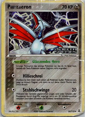 Pokémon-Karte Panzaeron 55/113 EX Delta Species