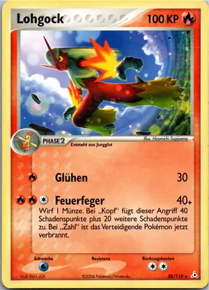 Pokémon-Karte Lohgock 20/110 EX Holon Phantoms